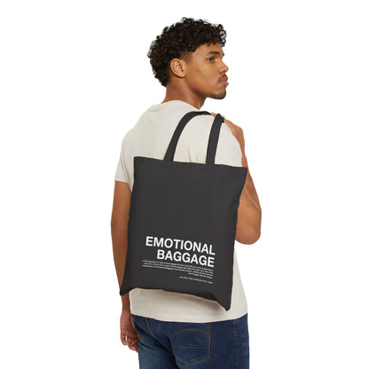 Emotional Baggage Cotton Canvas Tote Bag, Funny and Sarcastic Reusable Shopping Bag, Eco Friendly Bag, Everyday Bag, Great Tote Gift