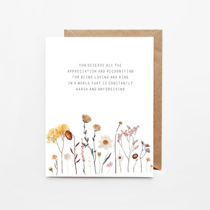 Appreciation and Recognition, Wildflowers Greeting Card