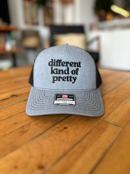 Different Kind of Pretty, Grey & Black Baseball Hat