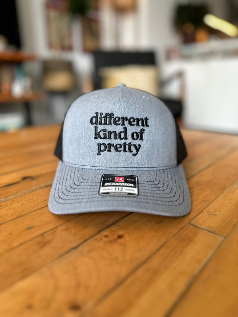 Different Kind of Pretty, Grey & Black Baseball Hat