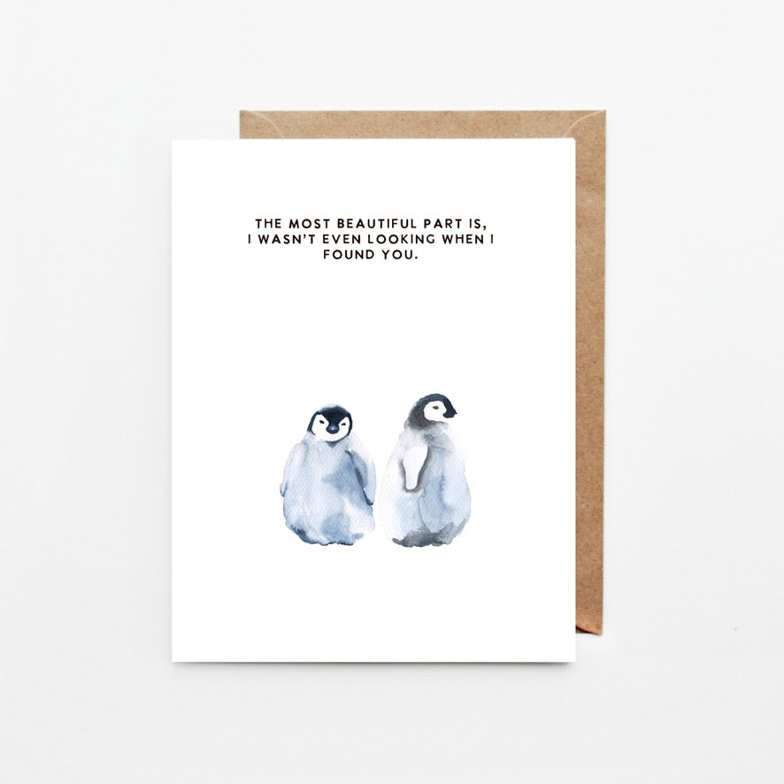 I Found You, Penguin Love Greeting Cards