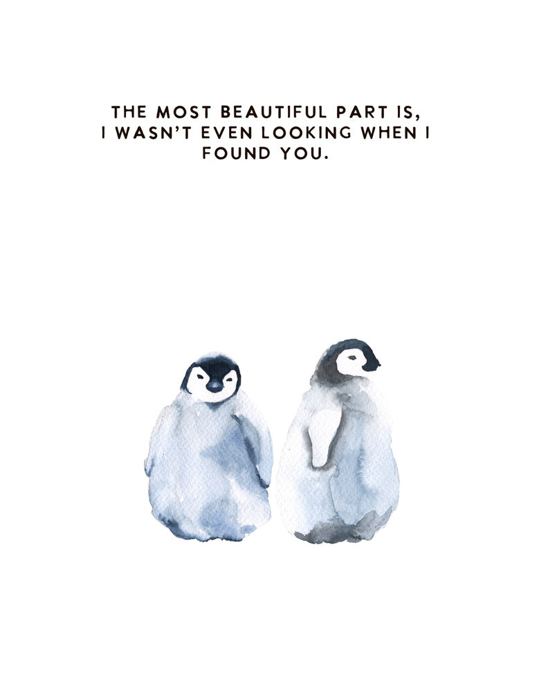 I Found You, Penguin Love Greeting Cards