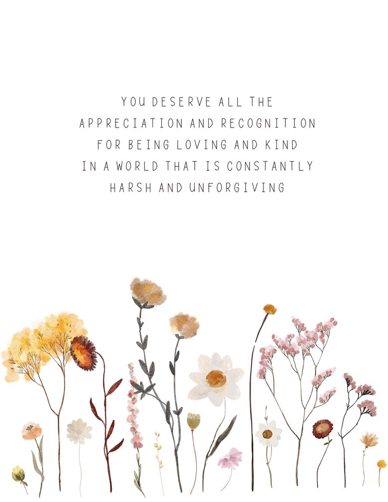 Appreciation and Recognition, Wildflowers Greeting Card