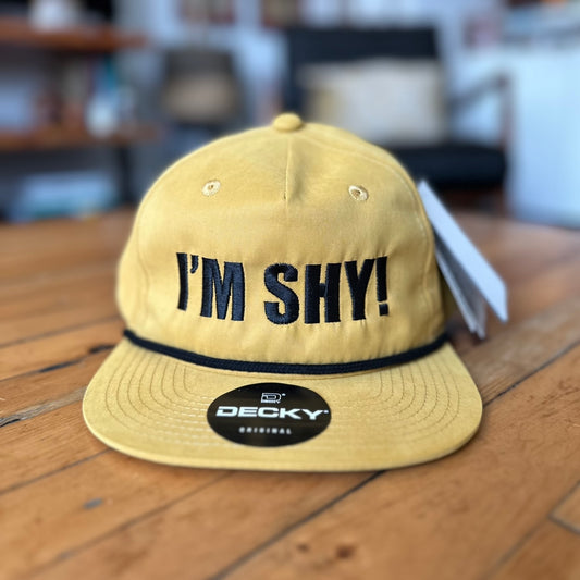 I'M SHY! Birch & Black, Baseball Hats