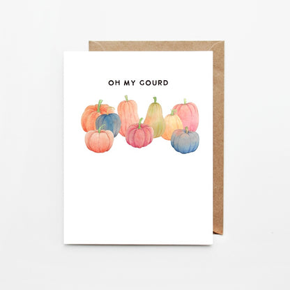 Oh My Gourd, Pumpkin Greeting Cards