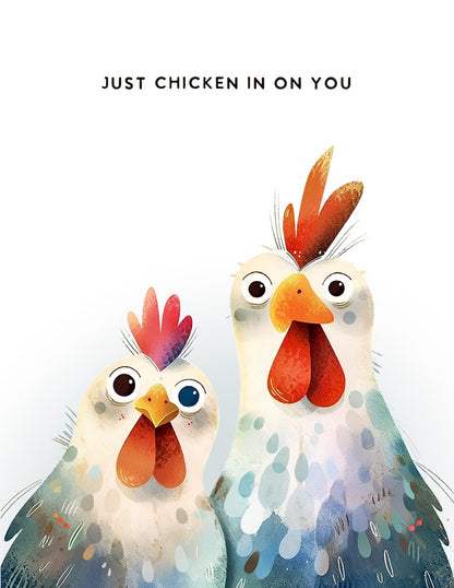 Chicken In On You, Greeting Cards