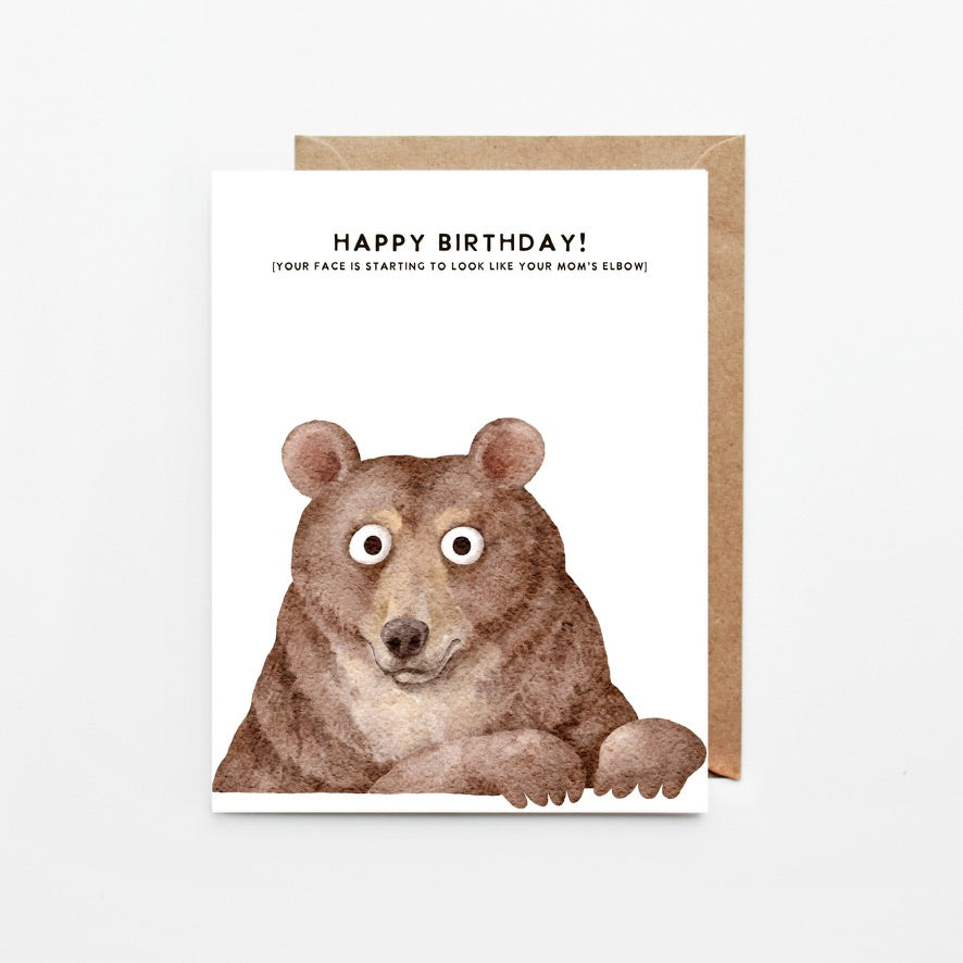 Happy Birthday, Snarky Bear Greeting Card