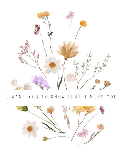 I Miss You, Greeting Cards