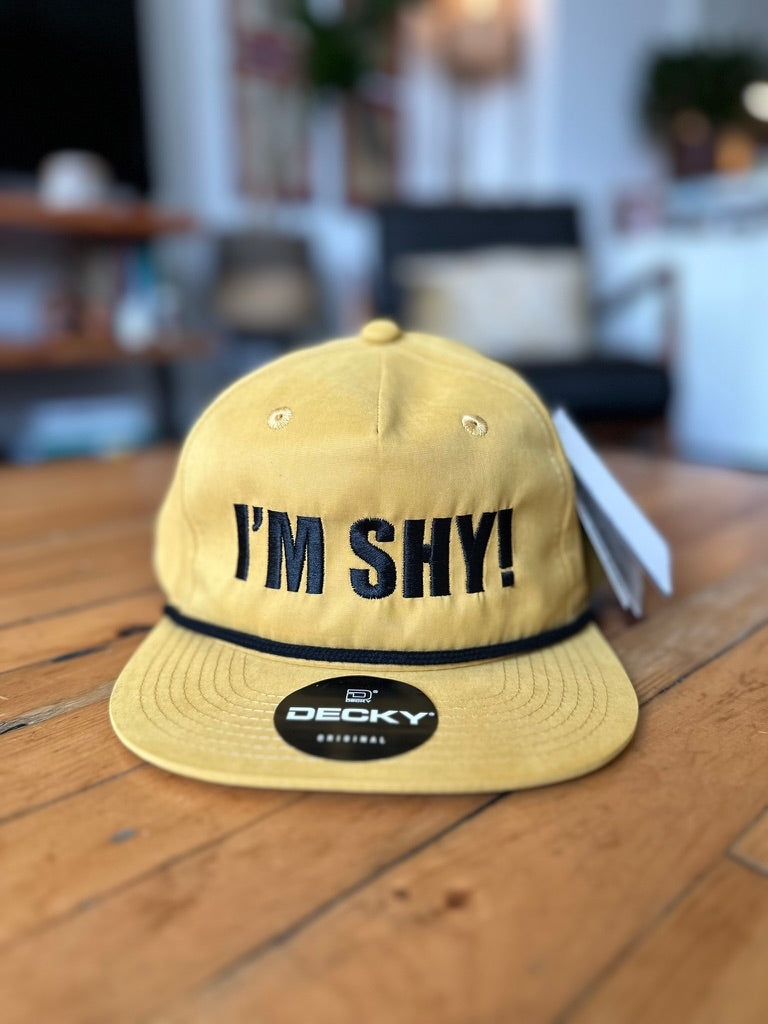 I'M SHY! Birch & Black, Baseball Hats