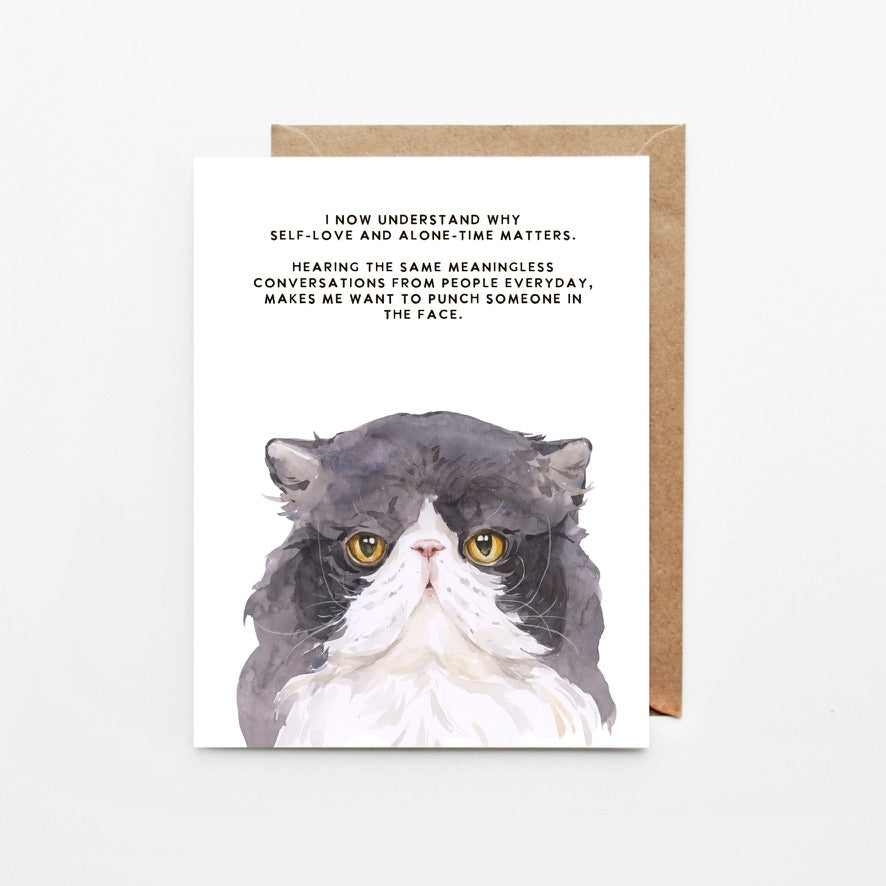 Self-love, Persian Cat Greeting Card