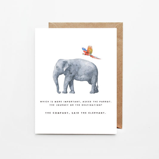 Elephant and Parrot, Cards