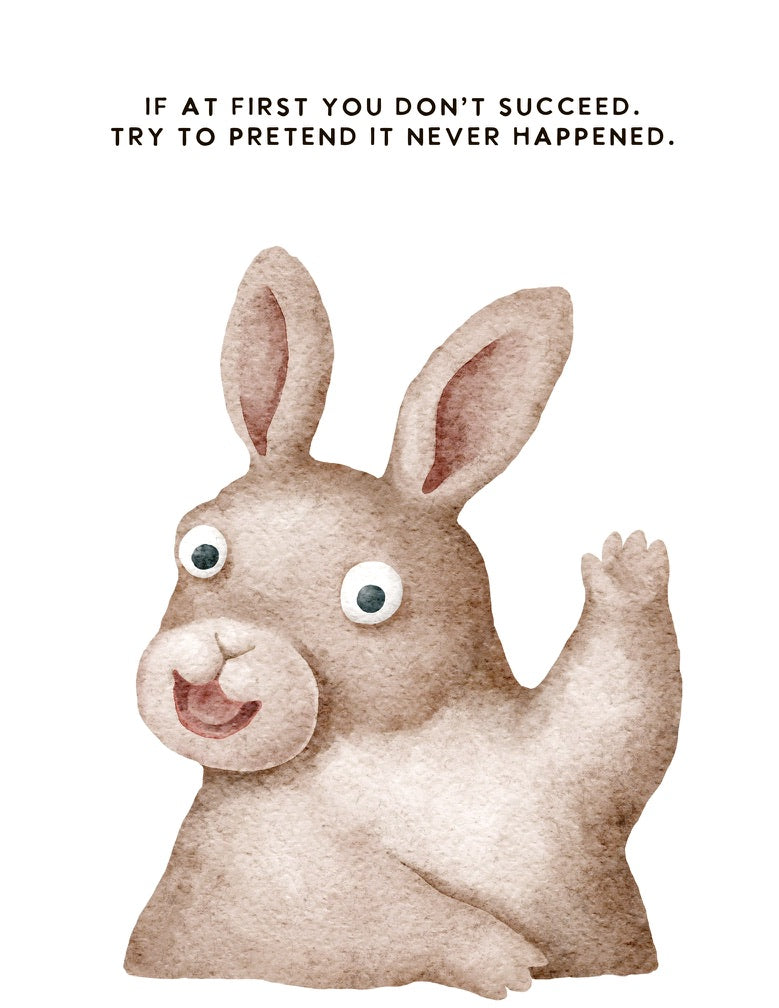 Pretend It Never Happened, Funny Bunny Cards