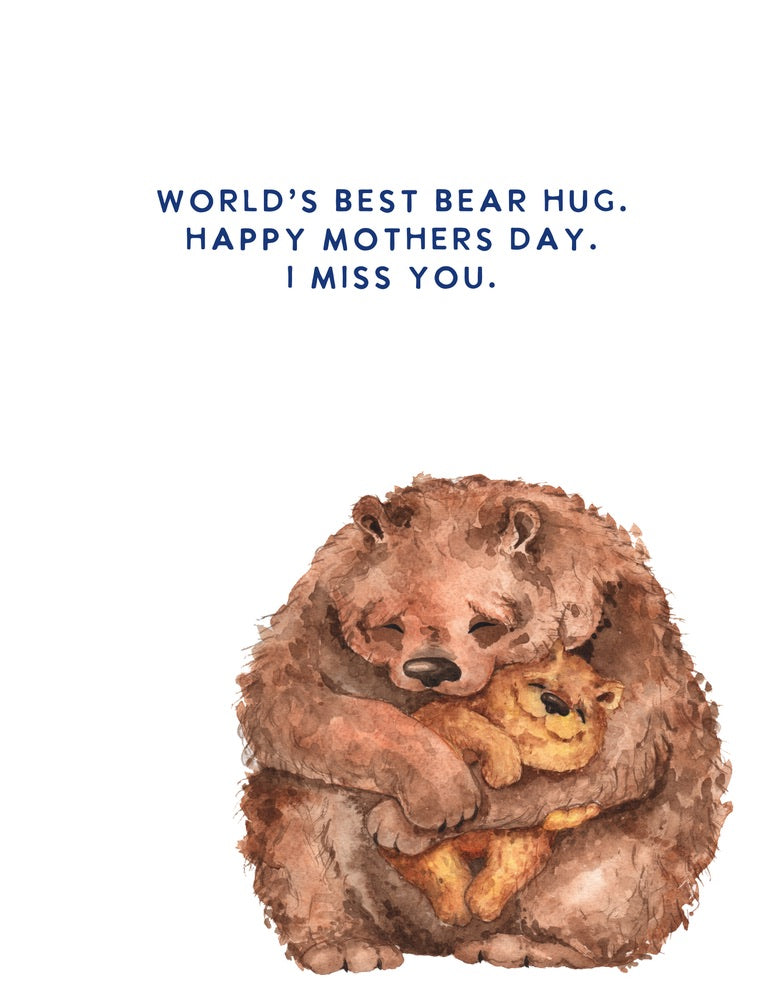 Bear Hug Mother's Day, Greeting Cards